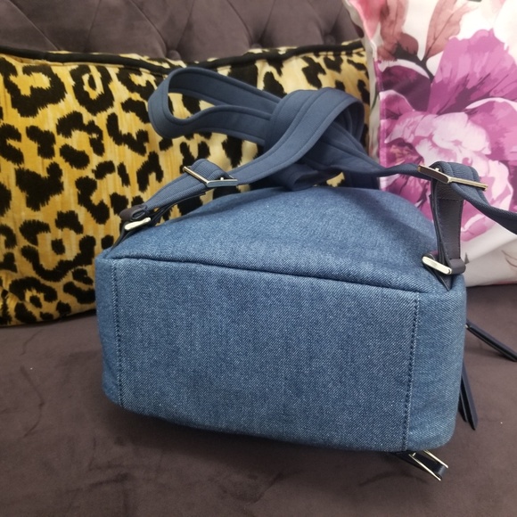 New Kate Spade New York Denim Dawn Medium Backpack - Picture 7 of 8